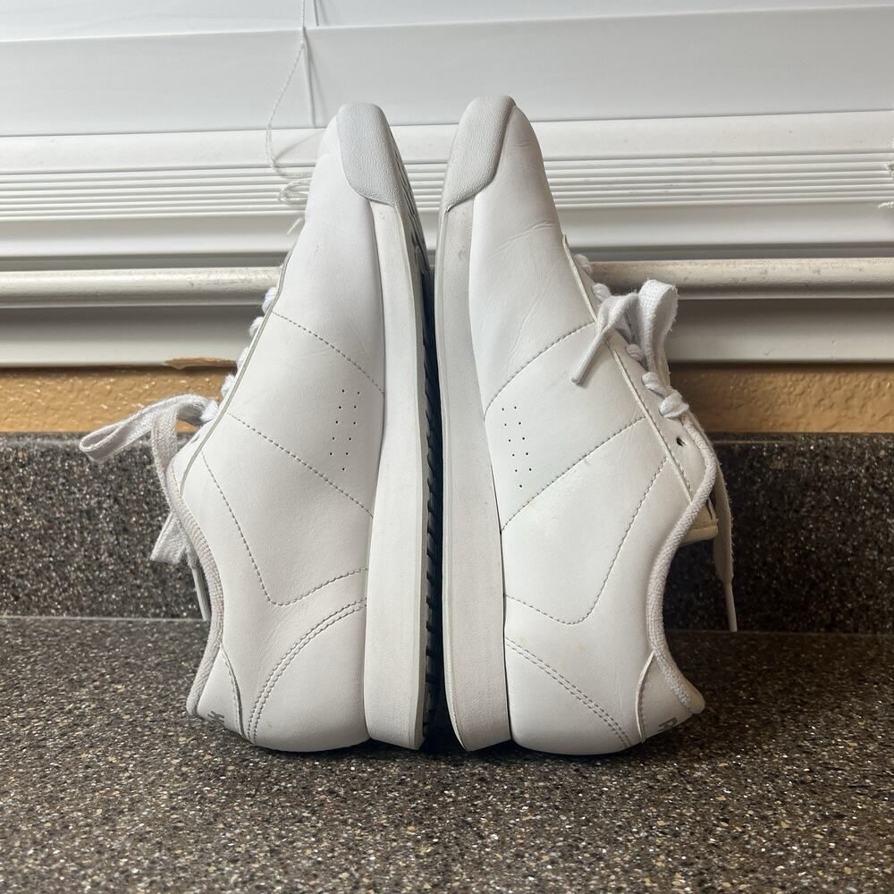 Reebok Classics Lace Up Sneaker Princess White Leather Women Size 7 Low Top Shoe - Picture 5 of 10